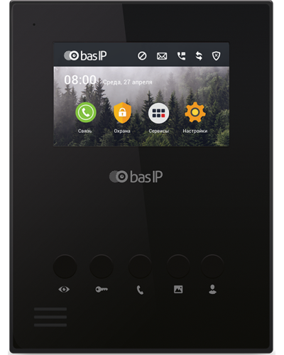 AU-04LA (AU-04L) BLACK. Монитор IP-домофона. BAS-IP в Подольске