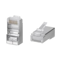 8P8C-SH (100 шт) (7010c). Разъем RJ-45. CABEUS