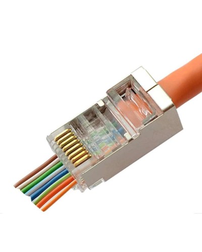 8P8C-SH-C6-FC (100 шт) (10797c). Разъем RJ-45. CABEUS в Подольске
