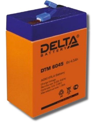 Delta DTM 6045. Аккумулятор герметичный свинцово-кислотный. Delta в Подольске