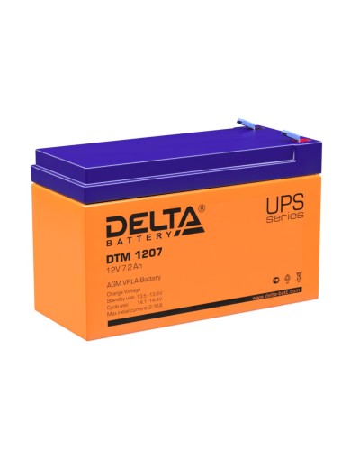 Delta DTM 1207. Аккумулятор герметичный свинцово-кислотный. Delta в Подольске