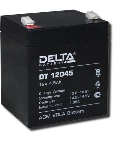 Delta DT 12045. Аккумулятор герметичный свинцово-кислотный. Delta в Подольске