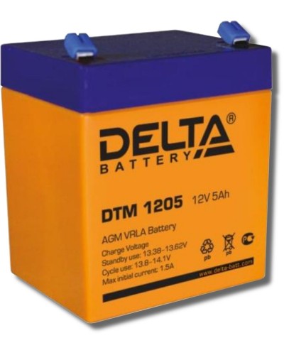 Delta DTM 1205. Аккумулятор герметичный свинцово-кислотный. Delta в Подольске