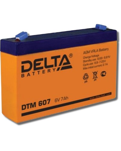 Delta DTM 607. Аккумулятор герметичный свинцово-кислотный. Delta в Подольске