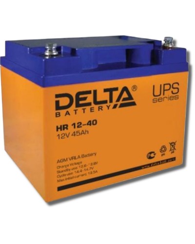 Delta HR 12-40. Аккумулятор герметичный свинцово-кислотный. Delta в Подольске