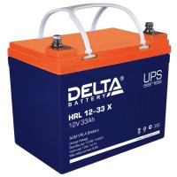 Delta HRL 12-33 X. Аккумулятор герметичный свинцово-кислотный. Delta