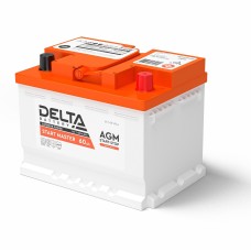 Delta START MASTER AGM 1260 (60 Ah). Аккумулятор автомобильный герметичный свинцово-кислотный. Delta