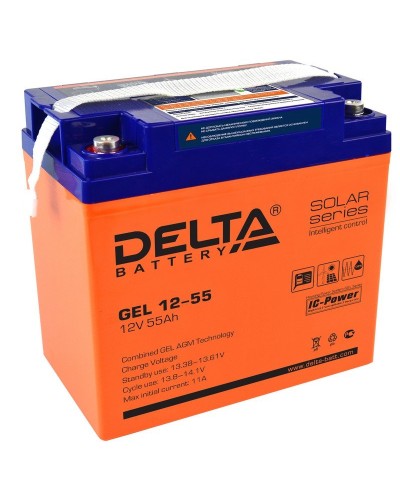 Delta GEL 12-55. Аккумулятор герметичный свинцово-кислотный. Delta в Подольске