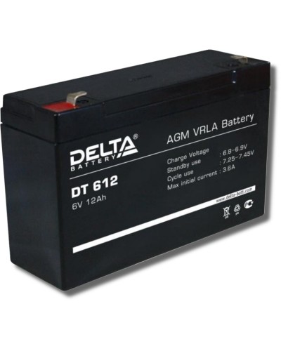Delta DT 612. Аккумулятор герметичный свинцово-кислотный. Delta в Подольске