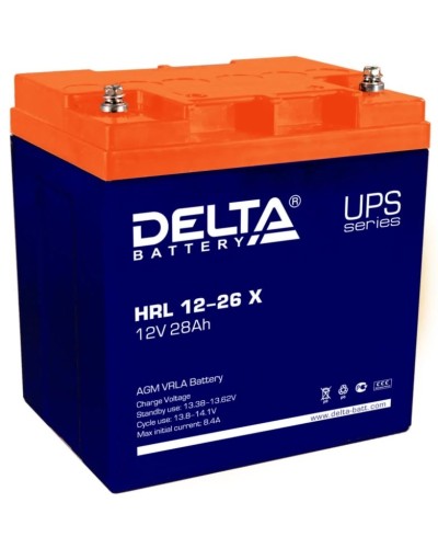 Delta HRL 12-26 X. Аккумулятор герметичный свинцово-кислотный. Delta в Подольске