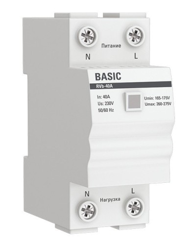 RVb-40A Basic (rvb-40a). Реле напряжения. EKF в Подольске