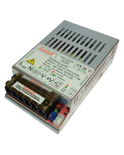 50W/12-24V/120AL. Импульсный блок питания. FARADAY в Подольске