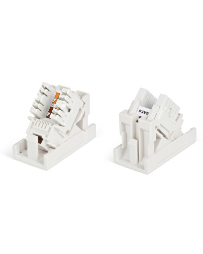 SIP2K-C6-M45-22.5. Вставка 45x22,5 с наклонным модулем RJ-45 категории 6. Hyperline в Подольске