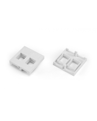 SIP2-2N-M45-45. Вставка 45x45 (аналог Mosaic) для 2х модулей формата Keystone Jack. Hyperline в Подольске