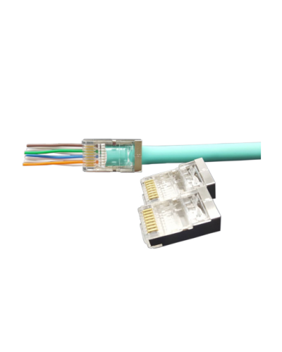 PLEZ-8P8C-U-C6-SH-100 (100 шт). Разъем RJ-45. Hyperline в Подольске