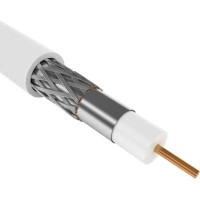 GENERICA RG6 медный 75Ом FPE PVC белый (CC3-R6F1-111-300-G). Кабель коаксиальный медный. IEK