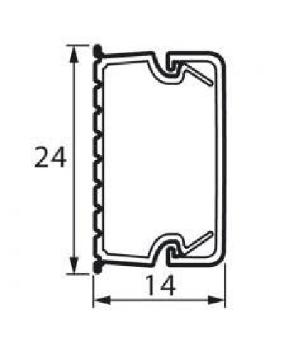 Мини-канал 24x14 мм METRA (638193): Короб в Подольске