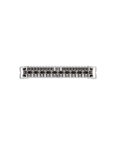 NMC-PL10-CU-10 (10 шт). Плинт неразмыкаемый, (0...9), крепление под кронштейн и круглые направляющие. NIKOMAX в Подольске