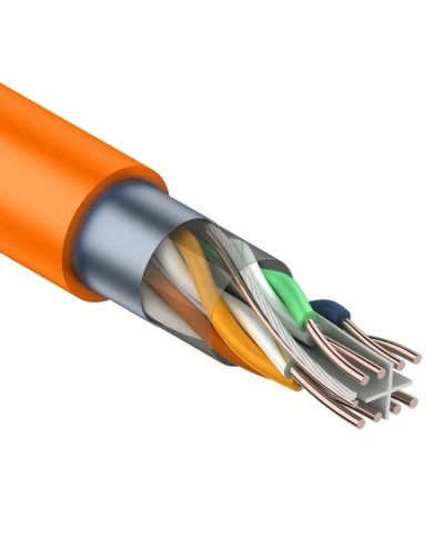 F/UTP, CAT 6, ZH нг(А)-HF, 4PR, 23AWG, INDOOR, SOLID, оранжевый, 305 м, REXANT (01-0151). Кабель «витая пара» (LAN) для структурированных систем связи. Rexant в Подольске
