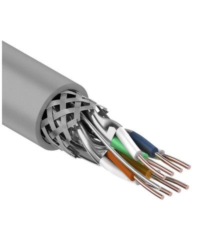 S/FTP, CAT 7, PVC, 4PR, 23AWG, INDOOR, SOLID, серый, 305 м, REXANT (01-0542). Кабель «витая пара» (LAN) для структурированных систем связи. Rexant в Подольске