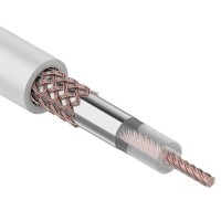 RG-58 A/U, 50 Ом, Cu/Al/Cu, 64%, 100 м, белый (01-2001). Кабель коаксиальный радиочастотный. Rexant