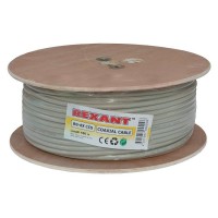 RG-8X, 50 Ом, CCS/Al/A, 75% (01-2021). Кабель коаксиальный радиочастотный. Rexant