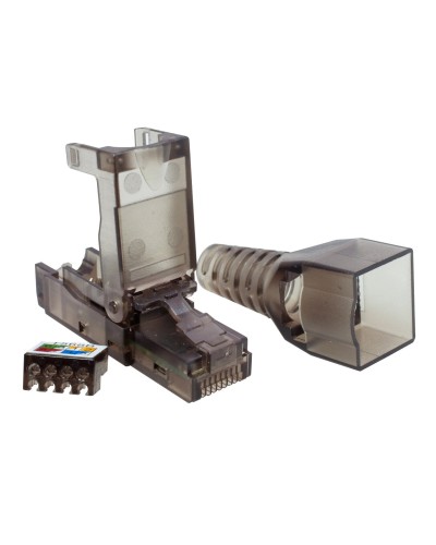Коннектор 8P8C UTP 6A (RJ-45) безынструментальный (10-0239). Разъем RJ-45. SUPRLAN в Подольске