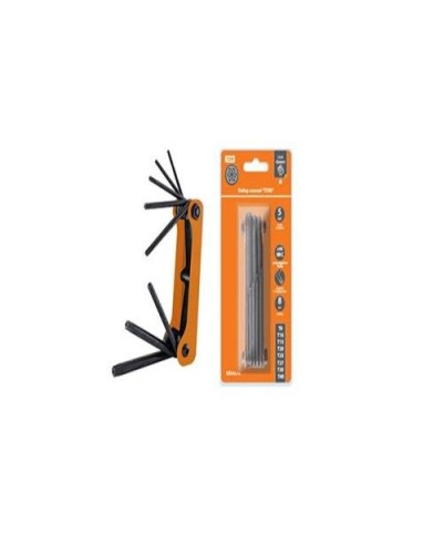 Набор ключей TORX раскладной 8шт.: T9-T40, углеродистая сталь Гранит TDM (SQ1020-0211). Набор ключей. TDM ЕLECTRIC в Подольске