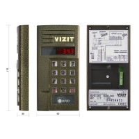 БВД-343F. Блок вызова домофона. VIZIT