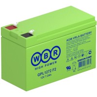 WBR GPL1272 F2. Аккумулятор герметичный свинцово-кислотный. WBR