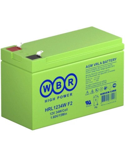 WBR HRL1234W F2. Аккумулятор герметичный свинцово-кислотный. WBR в Подольске