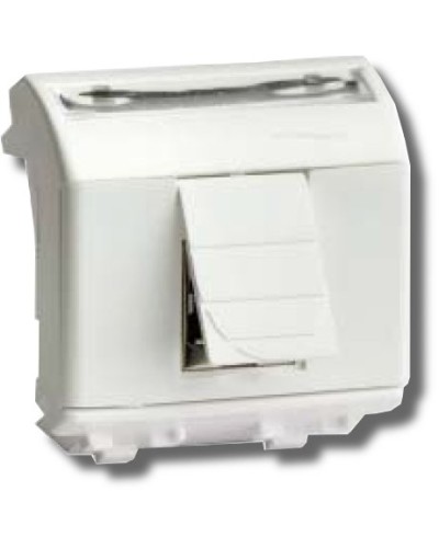 Розетка RJ-45 Brava 2 модуля белая (76450B): Розетка компьютерная с двумя разъёмами в Подольске