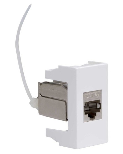 Розетка RJ-45 Viva 1 модуль кат.6A белая (45078). Розетка компьютерная экранированная с одним разъёмом. ДКС в Подольске