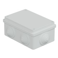 Коробка JBS120 120х80х50, 6 вых., IP55, белая (44008W-1). Коробка монтажная. Экопласт