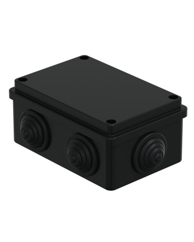 Коробка JBS120 120х80х50, 6 вых., IP55, черная (44008BL-1). Коробка монтажная. Экопласт в Подольске