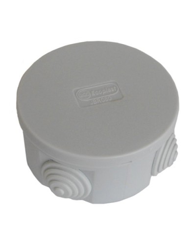 Коробка JBR080 D=80х40, 4 вых., IP44, серая (44005). Коробка монтажная. Экопласт в Подольске