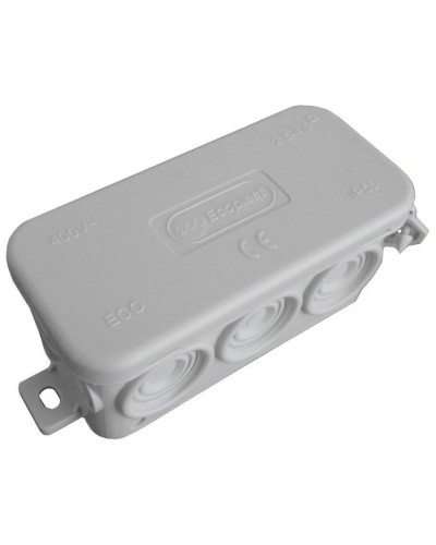 Коробка JBL090 90х42х40, 10 вых., IP55, серая (44055). Коробка монтажная. Экопласт в Подольске