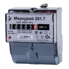 Меркурий 201.7 1ф 5-60А 1 класс точности, 1 тариф (00000032680). Счетчик электроэнергии. Инкотекс