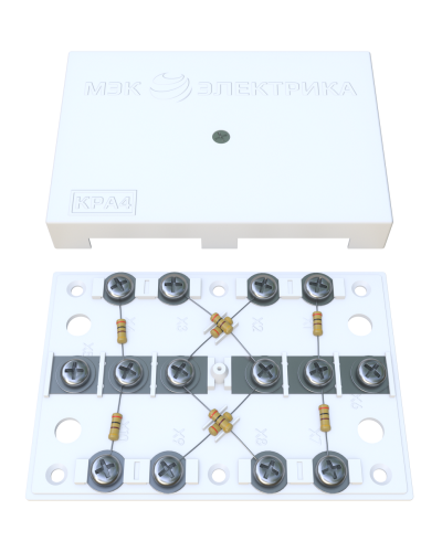 KRA-4 75 Om white (MEC42101). Коробка на 4 абонента. МЭК-Электрика в Подольске