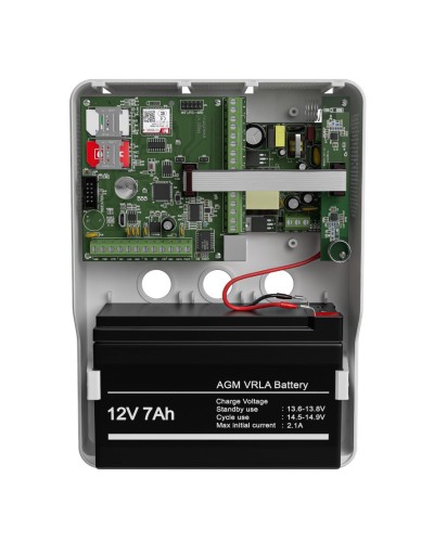 Mega v.5 LTE в корпусе (под АКБ 1,2-7 Ач с БРП 12V 2,5А). Панель охранная радиоканальная. Ритм в Подольске