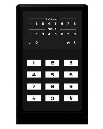 МИРАЖ-КД-04 (black). Кнопочная кодовая панель. Стелс НПП в Подольске